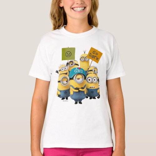 Despicable Me  Minions with Signs T_Shirt