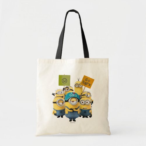 Despicable Me  Minions with Signs Tote Bag