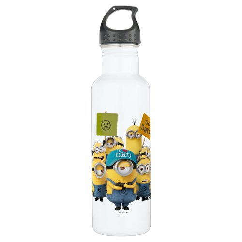 Despicable Me  Minions with Signs Water Bottle