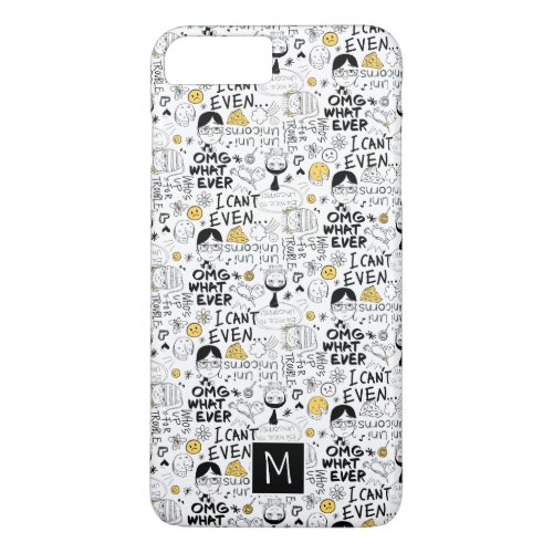 Despicable Me  OMG I Cant Even _ Text Pattern iPhone 8 Plus7 Plus Case