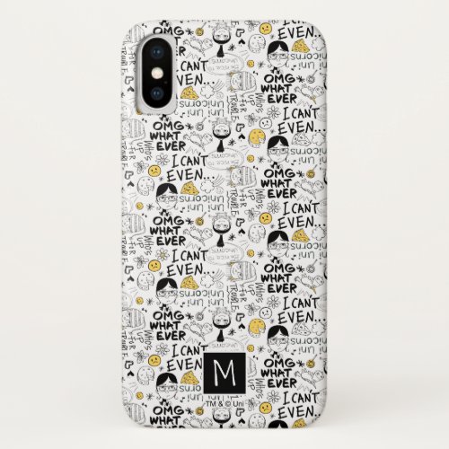 Despicable Me  OMG I Cant Even _ Text Pattern iPhone X Case