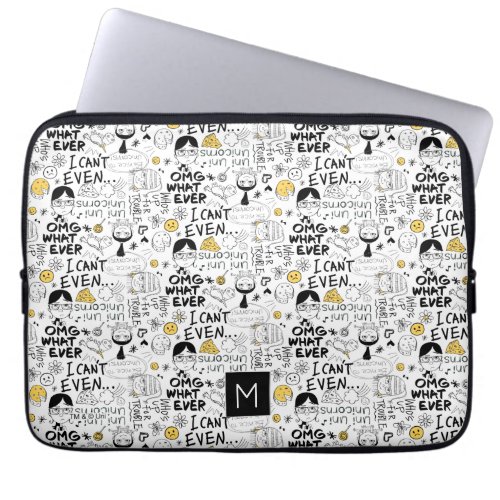 Despicable Me  OMG I Cant Even _ Text Pattern Laptop Sleeve