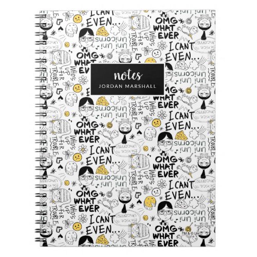 Despicable Me  OMG I Cant Even _ Text Pattern Notebook