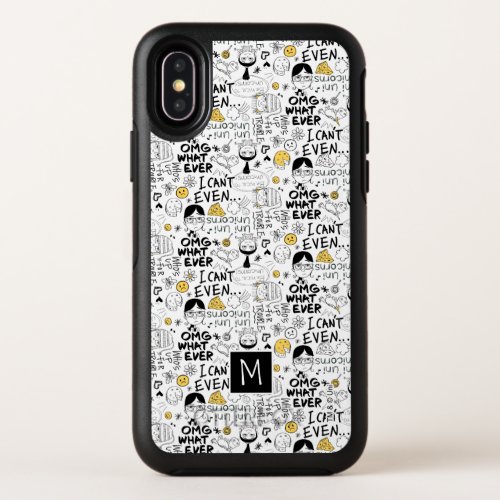Despicable Me  OMG I Cant Even _ Text Pattern OtterBox Symmetry iPhone X Case