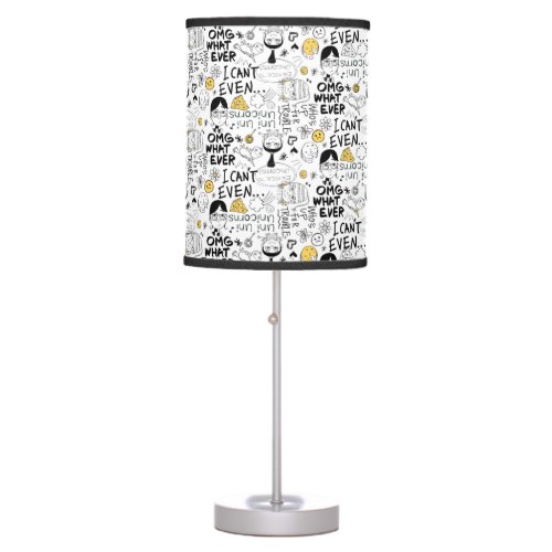 Despicable Me  OMG I Cant Even _ Text Pattern Table Lamp