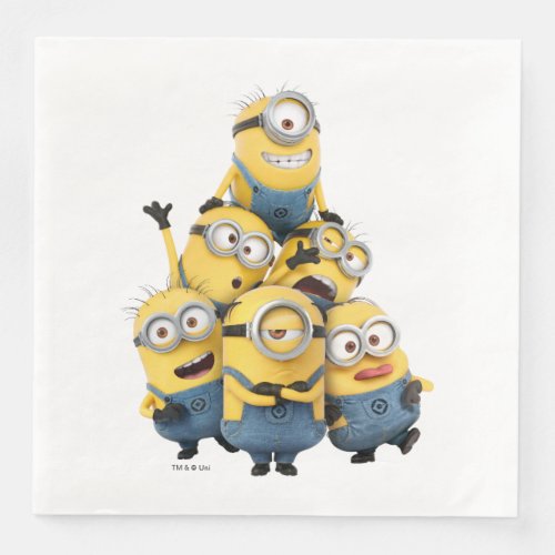 Despicable Me  Pyramid of Minions Paper Dinner Napkins
