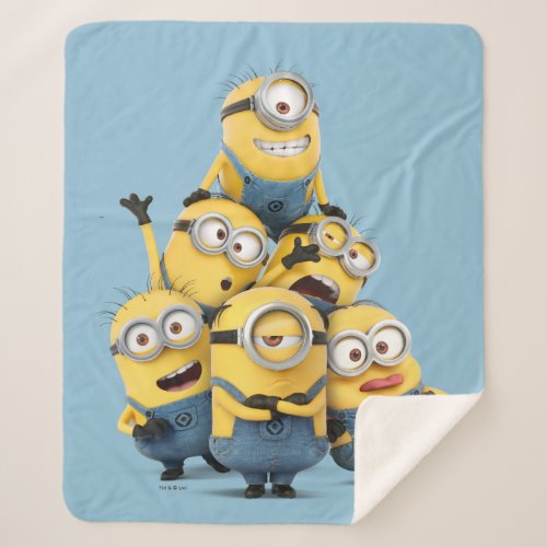 Despicable Me  Pyramid of Minions Sherpa Blanket