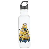 Printed Water Bottle - Yellow/Despicable Me - Kids