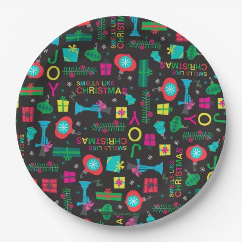 Despicable Me  Smells Like Christmas Pattern Paper Plates