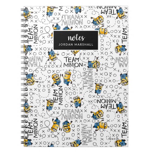 Despicable Me  Team Minion Pattern Notebook