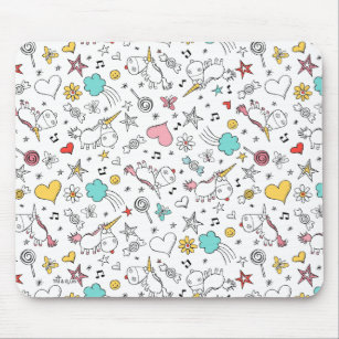 Despicable Me   Unicorn and Icon Pattern Mouse Pad