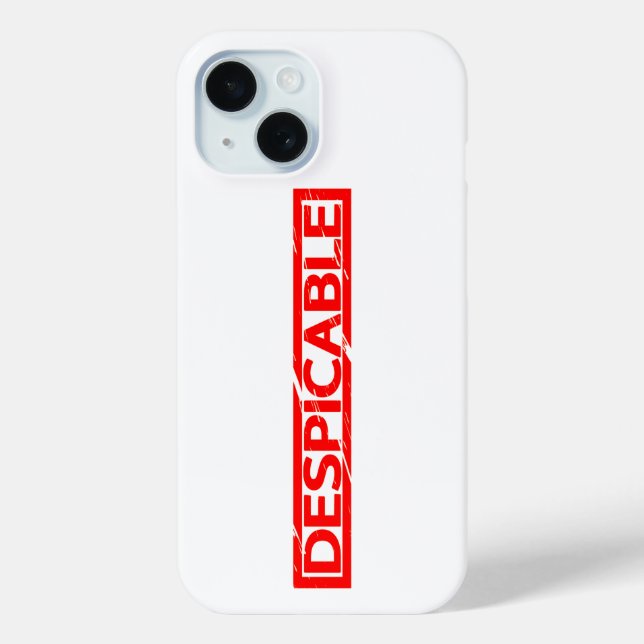Despicable Stamp Case-Mate iPhone Case (Back)