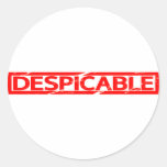 Despicable Stamp Classic Round Sticker