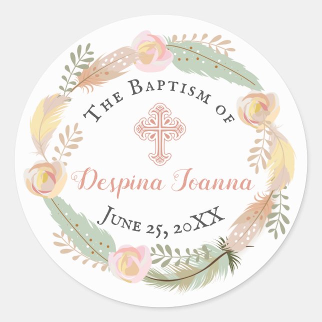 Despina Baptism Sticker (Front)
