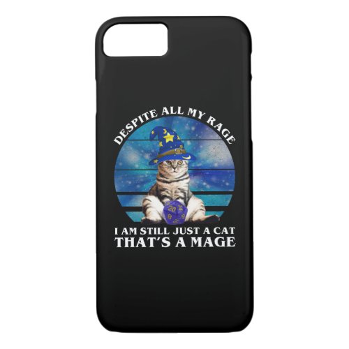 Despite All My Rage Funny Mage Cat iPhone 87 Case