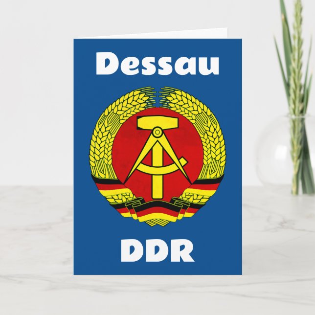 Dessau, DDR, Dessau, Germany (East German Ossi) Card (Front)