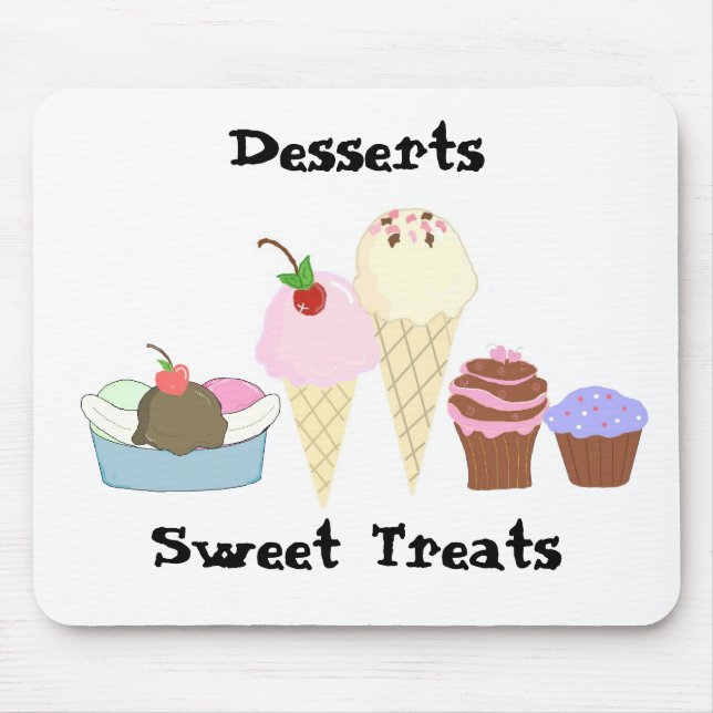 Dessert and Sweet Treats Mouse Pad (Front)