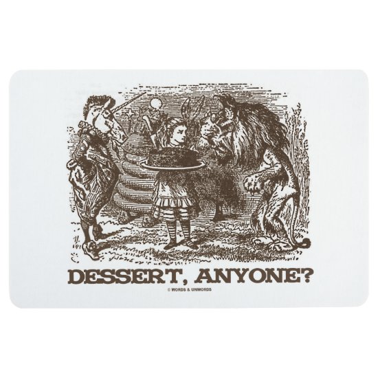 Dessert Anyone? Unicorn Alice Lion Wonderland Floor Mat