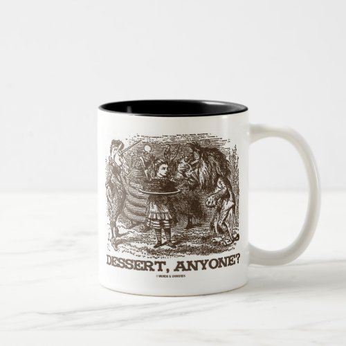 Dessert Anyone Unicorn Alice Lion Wonderland Two_Tone Coffee Mug