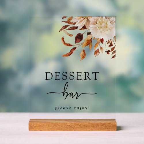 Dessert Bar Acrylic Sign