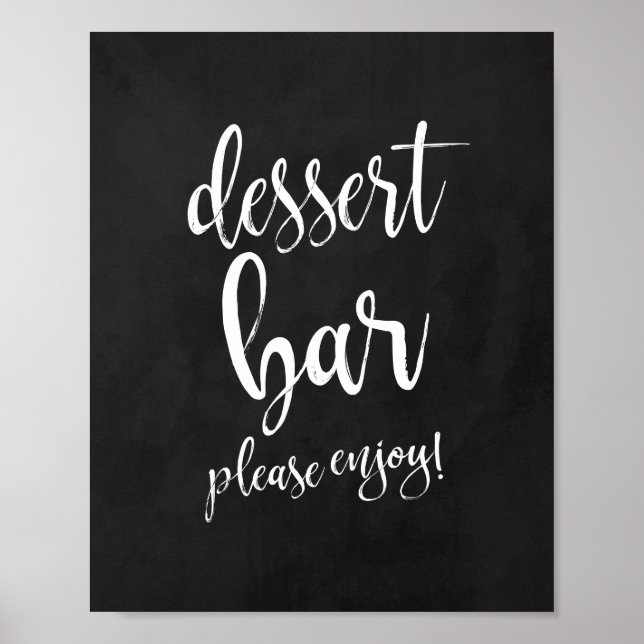 Dessert Bar Chalkboard 8x10 Wedding Sign (Front)