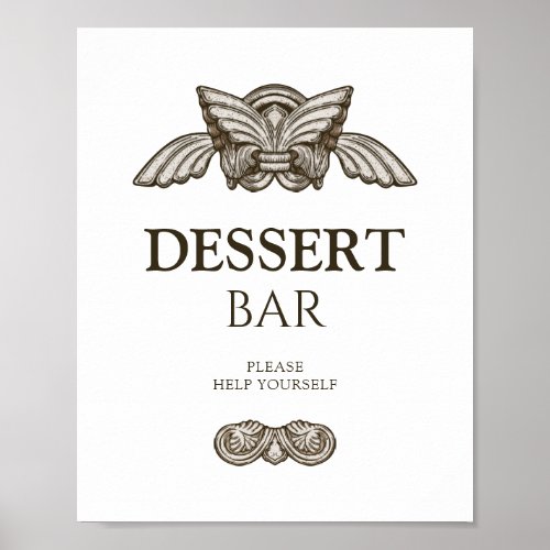 Dessert bar party Sign with Ancient Greece theme