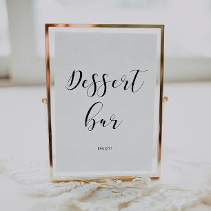 Dessert bar wedding sign