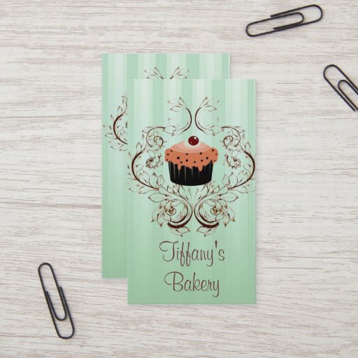 Customizable Fancy Vintage Victorian Bakery Business Boutique Business Card Templates