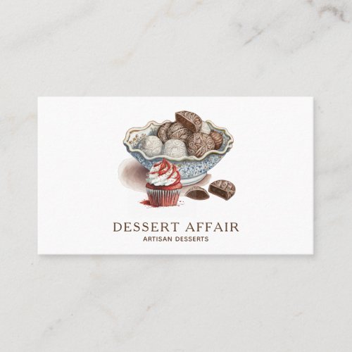 Dessert Caterer Chef Sweets Maker Business Card