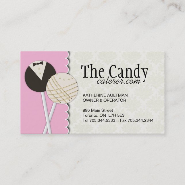 Dessert Caterers Business Cards (Front)