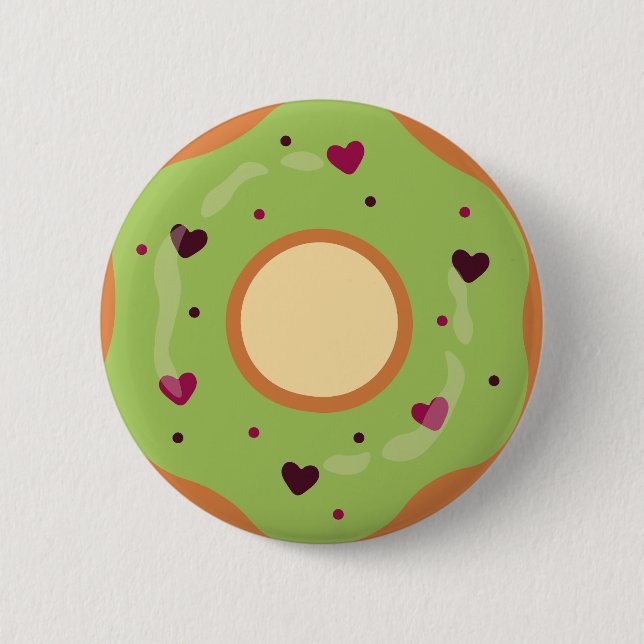 Dessert,Donut,Donut Go Break My Summer Heart,Funny Button (Front)