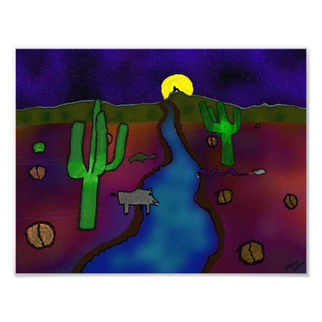 Dessert Drawing Photo Print (Front)