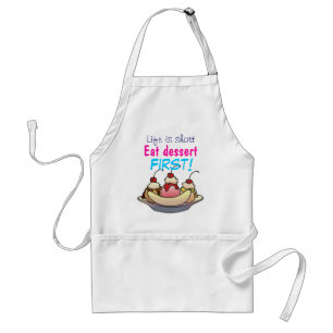 DESSERT FIRST by SHARON SHARPE Adult Apron