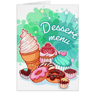Dessert Menu Collection Cards