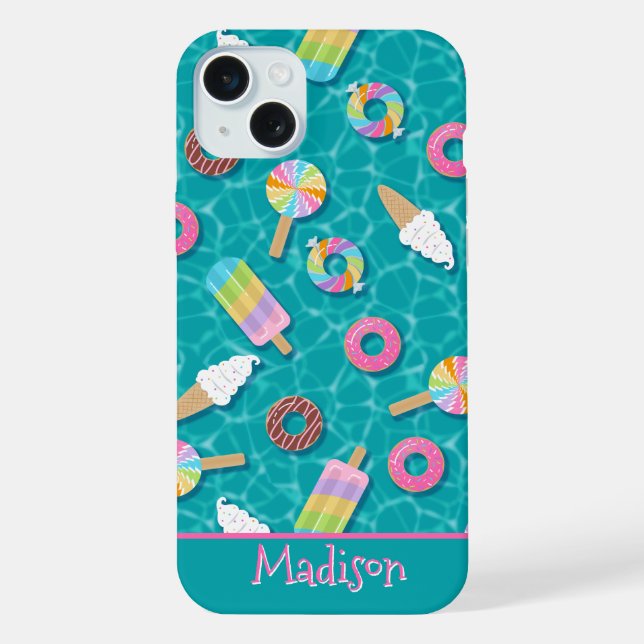 Dessert Pool Floats Iphone Case (Back)