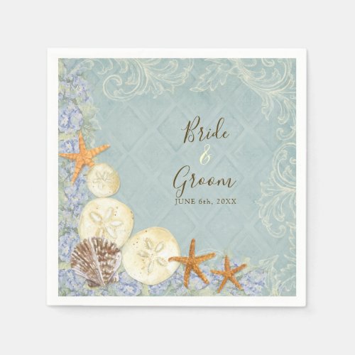Dessert Reception Napkin Floral Cottage by the Sea