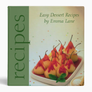 Dessert Recipe 3 Ring Binder