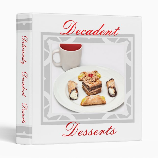 Dessert Recipe Binder (Front/Spine)