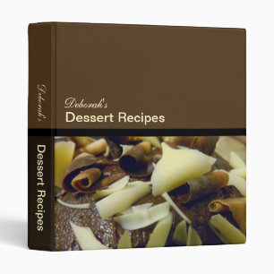 Dessert Recipes (1") 3 Ring Binder