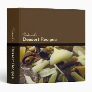 Dessert Recipes (1.5") 3 Ring Binder