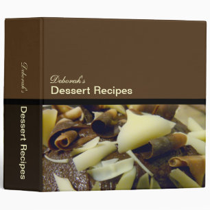 Dessert Recipes (2") 3 Ring Binder