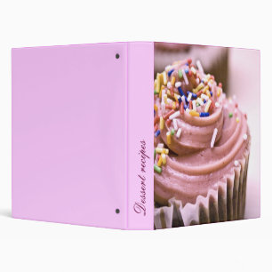 Dessert recipes 3 ring binder