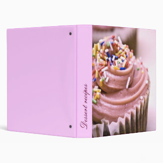 Dessert recipes 3 ring binder