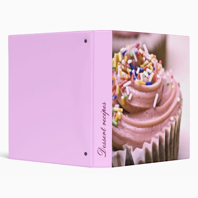 Dessert recipes 3 ring binder (Background)