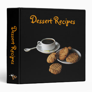 Dessert Recipes 3 Ring Binder