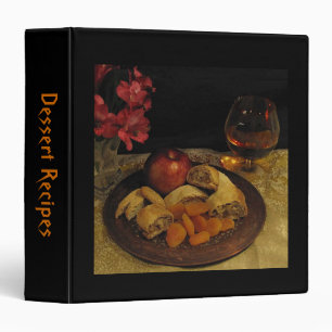 Dessert Recipes 3 Ring Binder