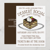 Dessert Social Bake Sale Tiramisu Italian Food (Front/Back)
