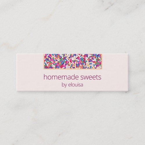 Simple, Sophisticated and Modern Pastry Chef Pink Business Cards