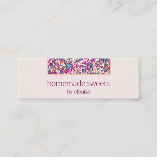 Customizable Simple, Sophisticated and Modern Pastry Chef Pink Business Cards