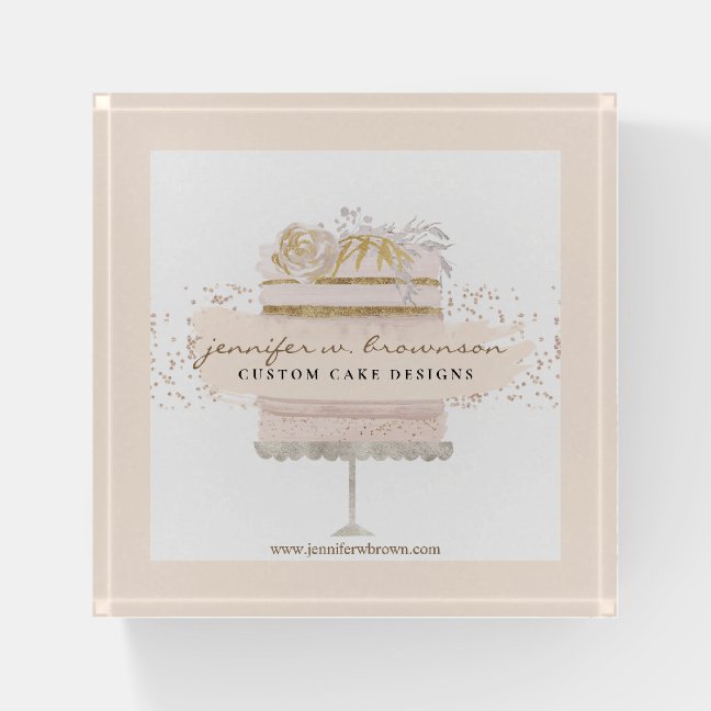 Dessert Studio Desk Branding Paperweight